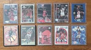 K - 10 Michael Jordan Basketball Cards