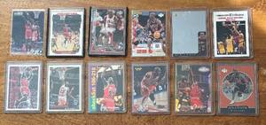 K - Michael Jordan Bulls Basketball Cards - 12 Card Collection