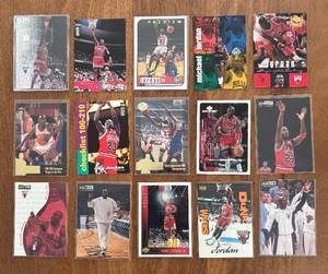 K - 15 Michael Jordan Bulls Basketball Cards