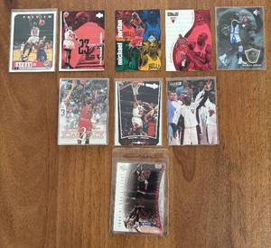 K - 9 Michael Jordan Basketball Cards