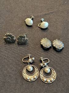 Vintage Sterling Silver Earrings
