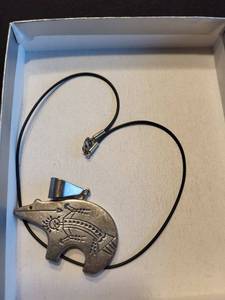 N. Woody Sterling Bear Pendant