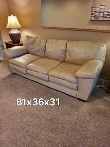 Beige 3-Seater Sofa