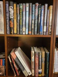 Book Collection - Mixed Fiction, Nonfiction & Reference (Two Shelves)