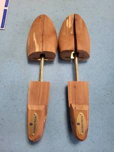 Nordstrom Wooden Shoe Trees - Pair with Brass Rods, Allen Edmonds Pouches Included