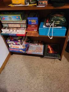 Rummikub, Trivial Pursuit, Double 12 Dominoes, Lewis & Clark, Crib Wars, Back & 4th