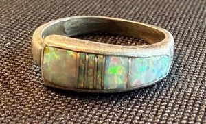 Sterling Silver Opal Ring