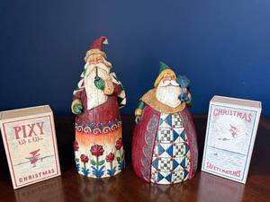 Heartwood Creek Jim Shore Santas (Lot of 2)