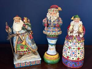Heartwood Creek Santas Best Friends (Lot of 3) - Jim Shore, 2005 Made in China