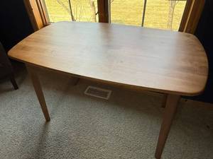 Wooden Dining Table - 48 in L x 28 in W x 29 in H, Rounded Corners