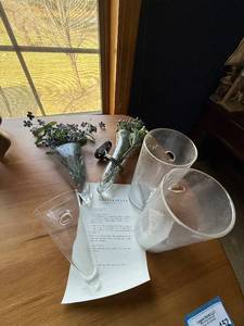 Pottery Barn Simple Wall Vase Set and Three Other Wall Vases