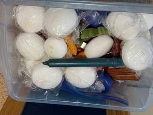 Candles - Assorted White Spherical Candles