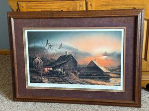 Terry Redlin Prepared For The Season Framed Print - Open Edition - Personally Signed