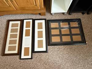 Framed Tan Color Swatches - Set of 4 Frames