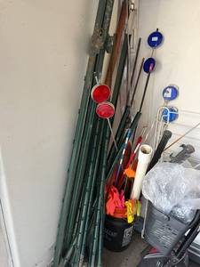 Green Metal Fence Posts Bundle with Reflectors, Flags & PVC Pipe