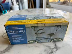 Bicycle Lift - Steel Construction, 46 ft Nylon Rope, Mounting Hardware Included