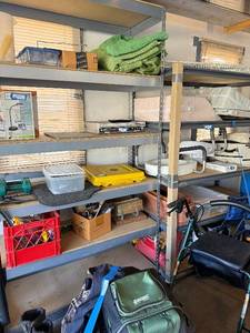 Metal Garage Shelving Unit - 4-Shelf Steel Rack Contents not included