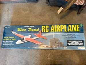 New in Box Wild Hawk RC Airplane - 3-Channel Foam-Wing Model, 1640 ft Range