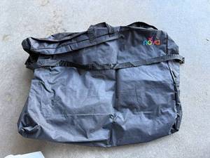 Nova Duffel Bag - Black Nylon, Large Capacity TravelGym Bag