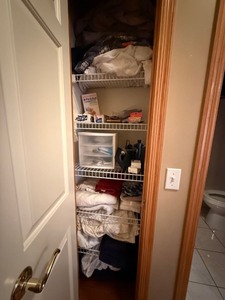 Mixed Linen Closet Contents Lot Towels Grooming Medical Bath Items