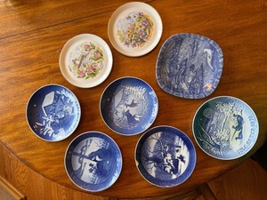 8 Decorative Collector Plates B&G Royal Copenhagen Christmas Lot