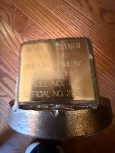 Vintage Shipbuilding Bronze Nut Desk Piece Irvin L Clymer 1917