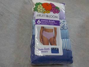 lot 55 image: Fruit of Loom Size 6 Cotton Briefs...