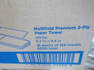 lot 80 image: 16 packs Pacific Blue Paper Towels ...