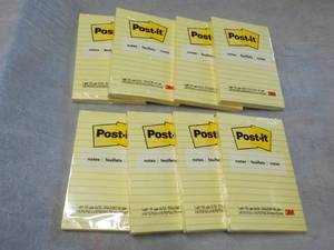 lot 107 image: 8 Post-It Pads 4 x 6...