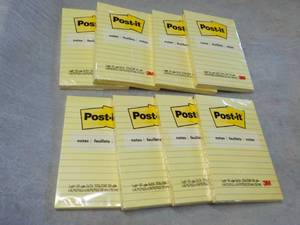 lot 108 image: 8 Post-It Pads 4 x 6...