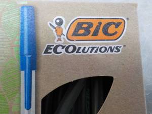 lot 112 image: Bic Long Lasting Blue Ball Pens...