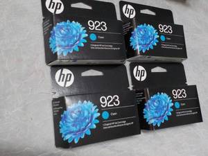 lot 146 image: 4 HP 923 Cyon Ink Cartridges...