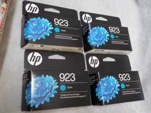 lot 149 image: 4 HP 923 Cyon Ink Cartridges...