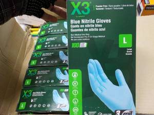 lot 157 image: Case of 1000 Blue Nitrile Groves si...