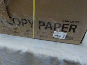 lot 177 image: 5000 sheets White HP 8.5 x 11 Copy...