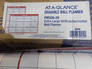 lot 182 image: Erasable Wall Planner...