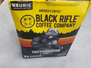 lot 201 image: Keurig Black Rifle Tactisquatch Cof...