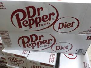 lot 212 image: 2 Diet Dr Pepper 12 packs...