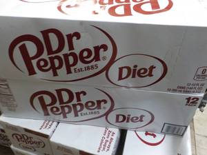 lot 213 image: 2 Diet Dr Pepper 12 packs...