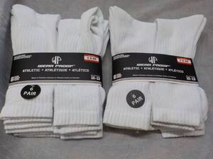 lot 225 image: 12 Pair White Wear Proof Athletic S...