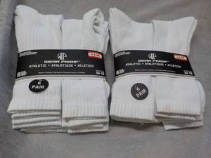 lot 228 image: 12 Pair White Wear Proof Athletic S...