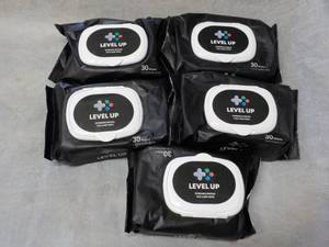 lot 238 image: 5 Level Up Face and Body Wipes...