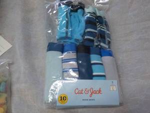 lot 241 image: Cat and Jack 8 size M Boxer Briefs...