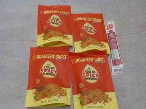 lot 274 image: 4 pkgs Korean Spicy Almonds and Bac...