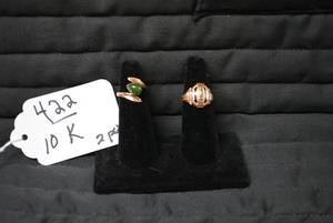 Class ring and ladies ring are both...