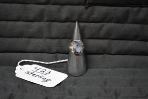 Mans ring, sterling...