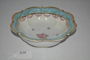 Decorative porcelain blue and pink ...