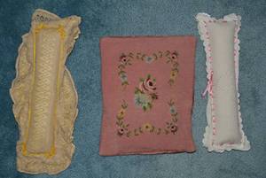 (3) Bolster pincushion and accent p...