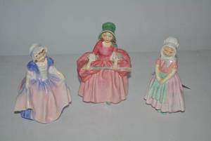 (3) Royal Doulton porcelain young l...