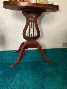 Parlor harp table...